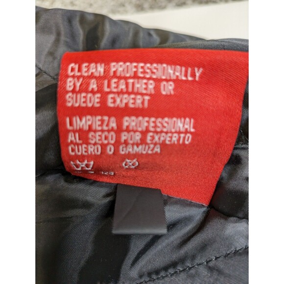 Vintage Oakland LA Raiders Mens 2XL Suede Leather Varsity Jacket Black Insulated - Picture 14 of 14